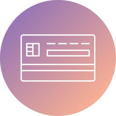 Kredi kartı vektör simgesi modern basit tasarım