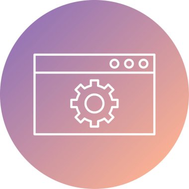 seo modern simgesinin vektör illüstrasyonu