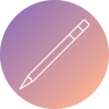 Kalem. Web simgesi basit illüstrasyon