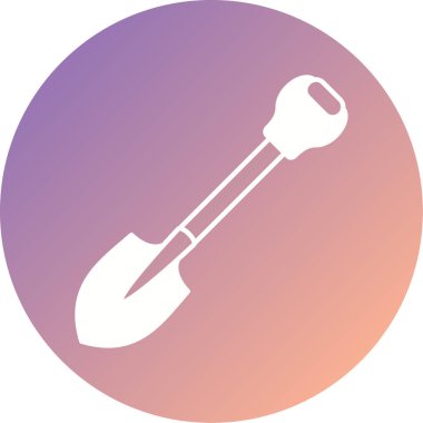 Modern kürek simgesinin vektör çizimi