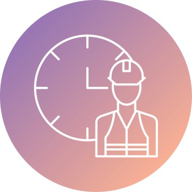 Bir insan simgesinin vektör illüstrasyonu