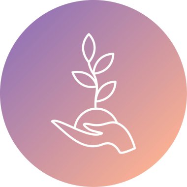 Filiz simgesinin vektör illüstrasyonu