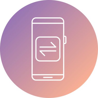 Cep telefonu simgesi, vektör illüstrasyonu