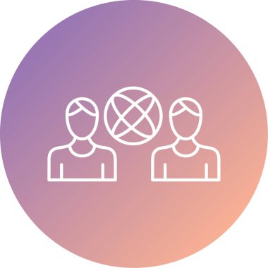 İnsan simgesinin vektör illüstrasyonu