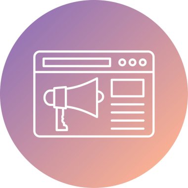 seo modern simgesinin vektör illüstrasyonu