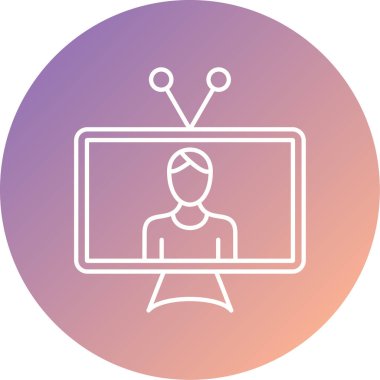 vektör lcd simgesi illüstrasyonu