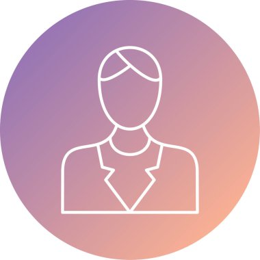 Erkek ve kadın ikonunun vektör illüstrasyonu