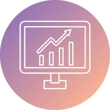 vektör lcd simgesi illüstrasyonu