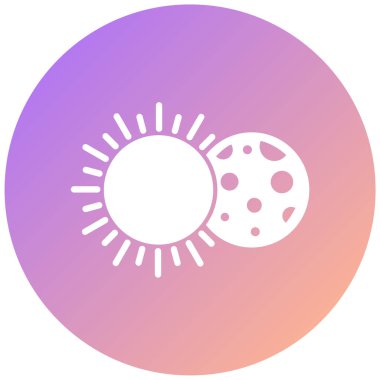 Güneş. Web simgesi basit illüstrasyon