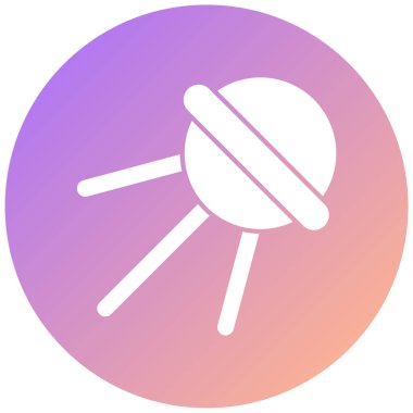 Uydu. Web simgesi basit illüstrasyon