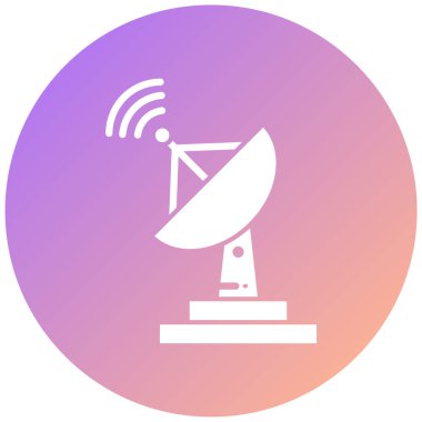 Uydu anteni. Web simgesi