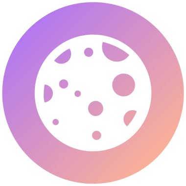 Ay. Web simgesi basit illüstrasyon