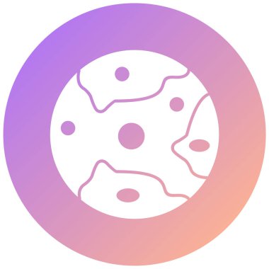 Gezegen. Web simgesi basit illüstrasyon