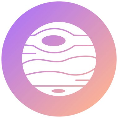 Ay. Web simgesi basit illüstrasyon