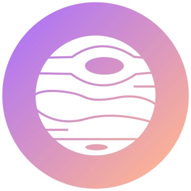 Ay. Web simgesi basit illüstrasyon