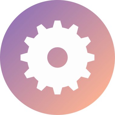 Ayarlar. Web simgesi basit illüstrasyon