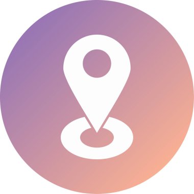 konum. Web simgesi basit illüstrasyon