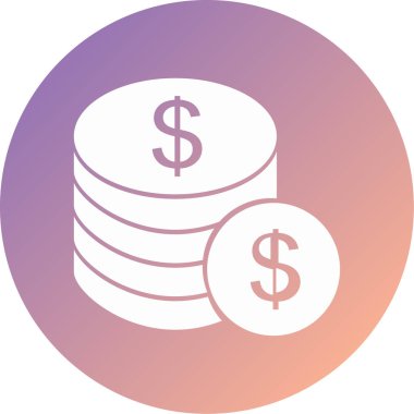 Dolar para simgesi, vektör illüstrasyonu