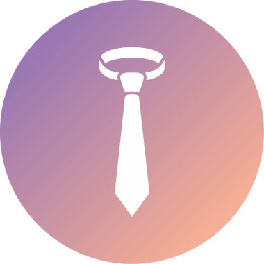 Kravat. Web simgesi basit illüstrasyon