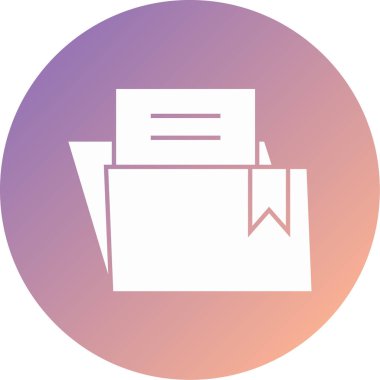 belge simgesi, vektör çizimi