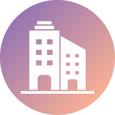 Modern yapı simgesinin vektör illüstrasyonu