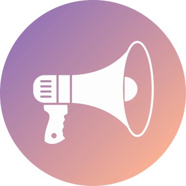 megafon web simgesi basit illüstrasyon