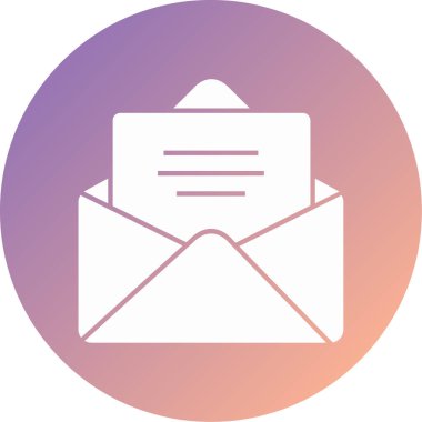 posta harfi web simgesi basit illüstrasyon