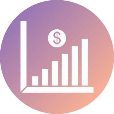 iş grafiği simgesi, vektör illüstrasyonu