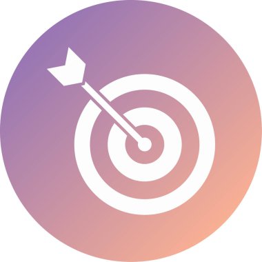 Hedef. Web simgesi basit illüstrasyon