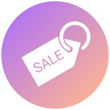 Etiket. Web simgesi basit illüstrasyon