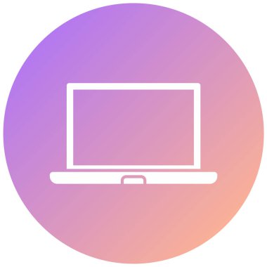 Bilgisayar. Web simgesi basit illüstrasyon