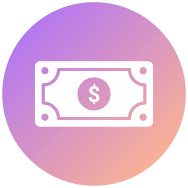 Dolar. Web simgesi basit illüstrasyon