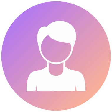 avatar. Web simgesi basit illüstrasyon