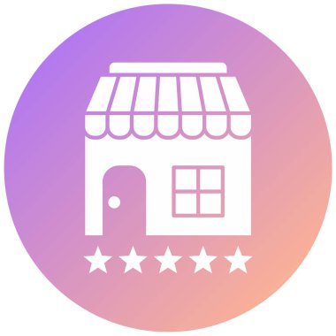 Dükkan. Web simgesi basit illüstrasyon