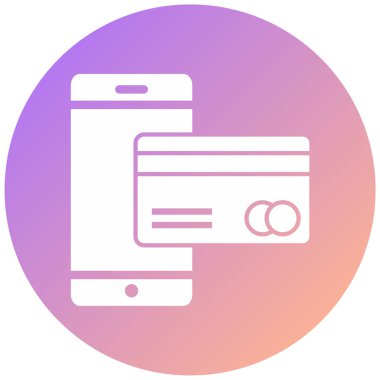 Kredi kartıyla. Basit resimleme