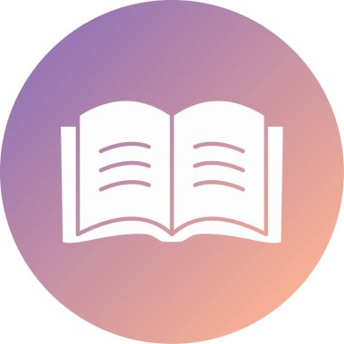 Kitap. Web simgesi basit illüstrasyon