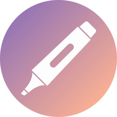 Kalem. Web simgesi basit illüstrasyon