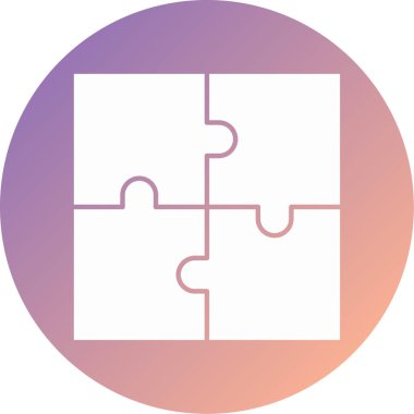 Bulmaca simgesi vektör çizimi