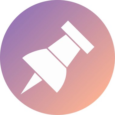 İğne. Web simgesi basit illüstrasyon