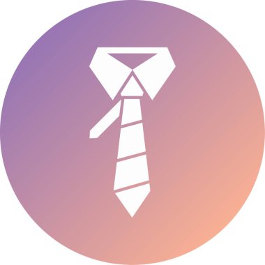 Kravat. Web simgesi basit illüstrasyon