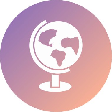 Küre. Web simgesi basit illüstrasyon