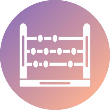 Abaküs. Web simgesi basit tasarım