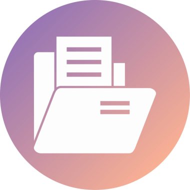 Dosya simgesinin vektör illüstrasyonu