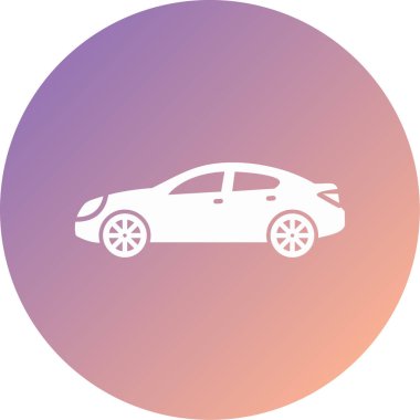 araba vektör simgesi modern basit illüstrasyon