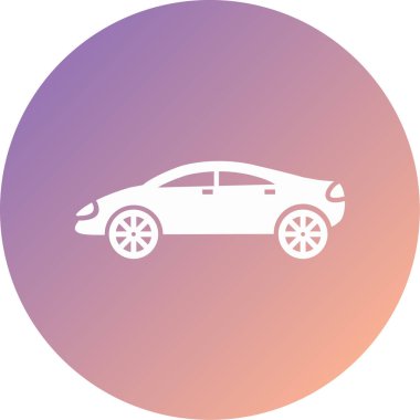 - Araba. Web simgesi basit illüstrasyon