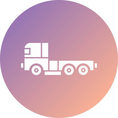 Kamyon. Web simgesi basit illüstrasyon