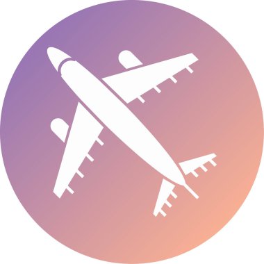 Uçak. Web simgesi basit illüstrasyon