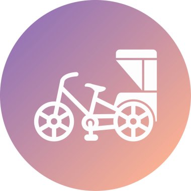 Bisiklet. Web simgesi basit illüstrasyon