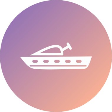 Gemi. Web simgesi basit illüstrasyon