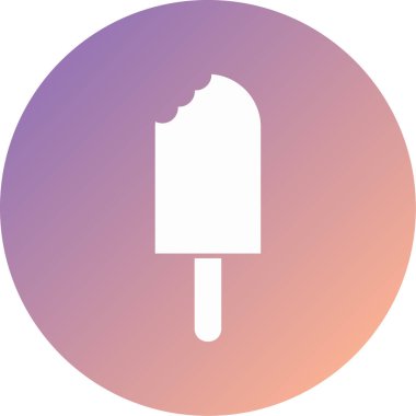 dondurma simgesi, vektör illüstrasyonu